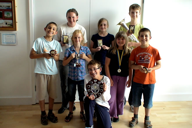 Youth Band 2010 award winners